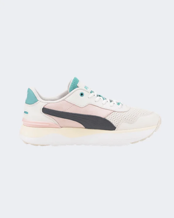 Basketball Shoes For Seasonal Promotions-Puma R78 Voyage Premium Women Lifestyle Shoes White/Multicolor