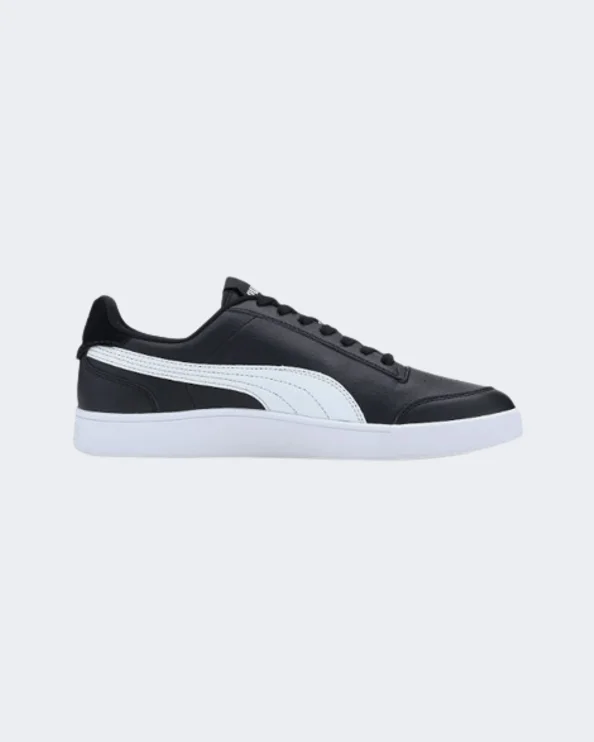 Basketball Shoes With Soft Mesh Upper-Puma Shuffle Trainers Men Lifestyle Shoes Black/White