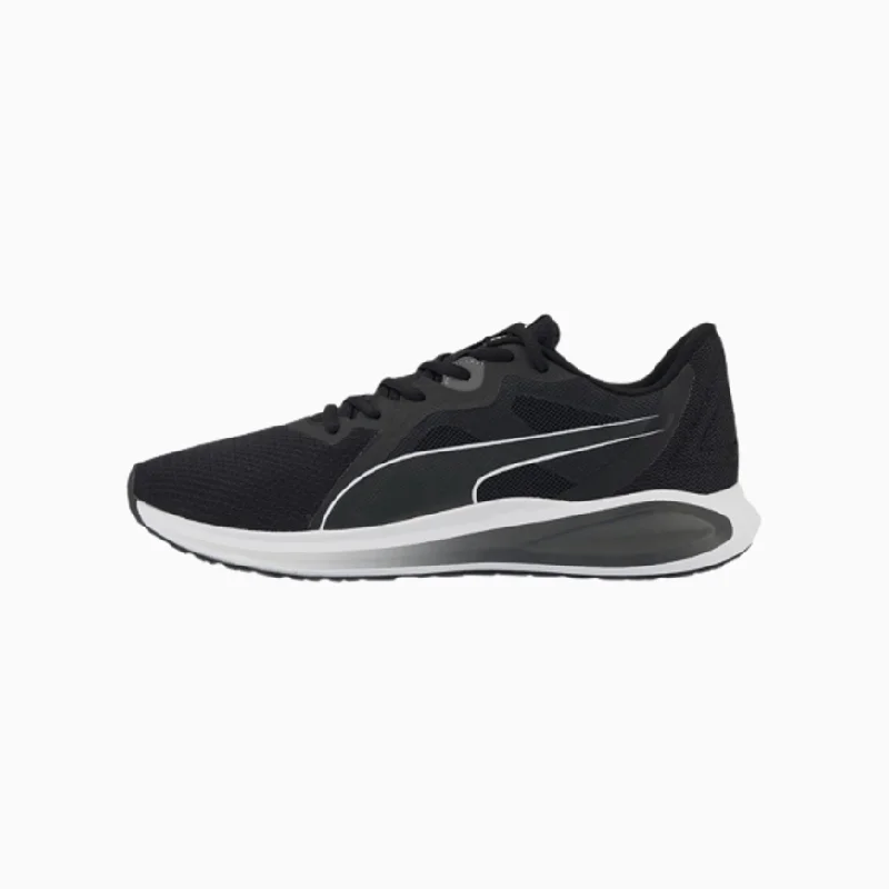 Basketball Shoes For Competitive Play-Puma Twitch Men Running Shoes Black/White