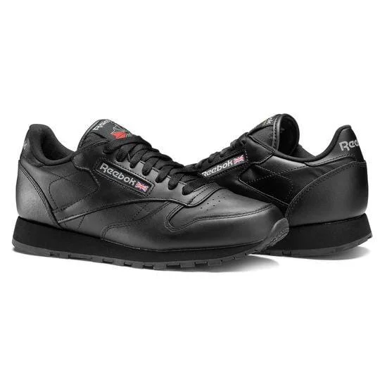 Basketball Shoes For Lightweight Performance-Reebok Men's Lifestyle Leather Black Shoes