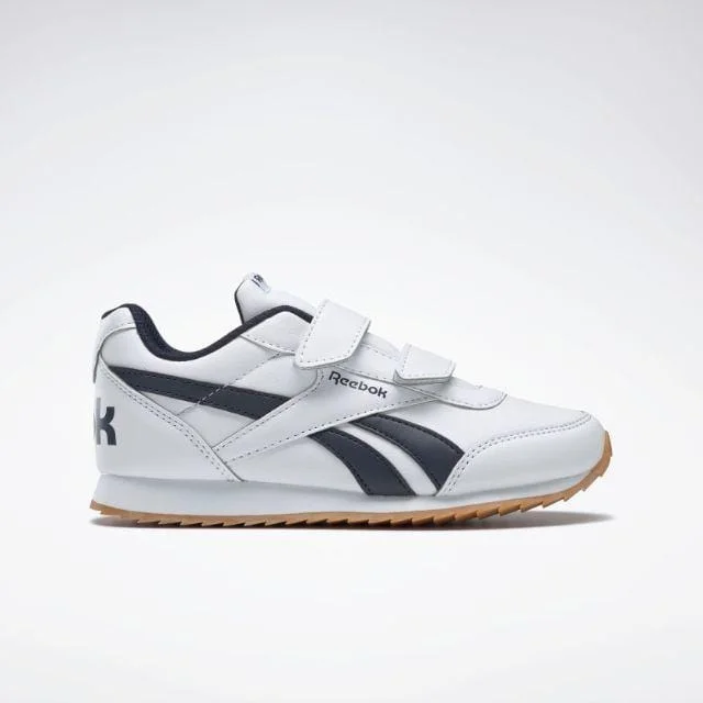 Basketball Shoes For Limited-Edition Custom Orders-Reebok Royal Classic Jogger 2.0 Ps-Boys Running Shoes White And Navy