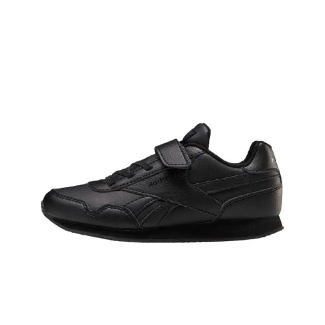 Basketball Shoes With Heel Support-Reebok Royal Classic Jogger 3 Ps-Boys Running Shoes Black