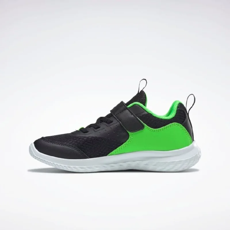 Basketball Shoes For College Players-Reebok Rush Runner 4 Ps-Boys Running Shoes Black/Green