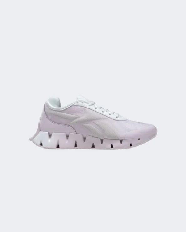 Basketball Shoes For Durability-Reebok Zig Dynamica 3 Women Running Shoes Lavender/White