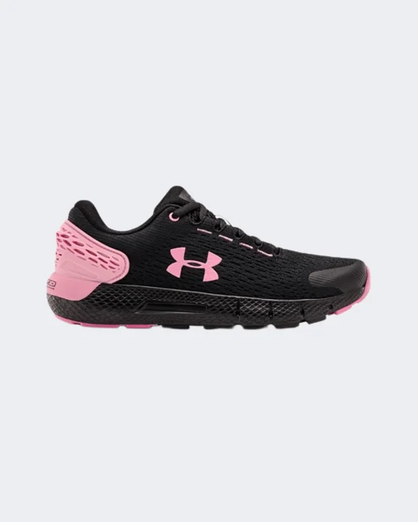 Basketball Shoes For Team Spirit-Under Armour Charged Rogue 2 Kids Running Shoes Black/Pink