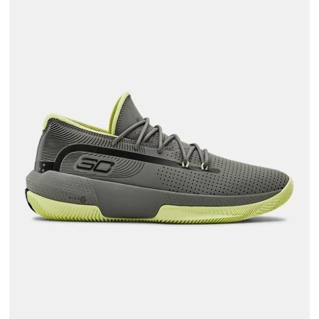 Basketball Shoes With Sleek Designs-Under Armour 3Zer0 Iii Men Basketball Shoes Green  3022048-302