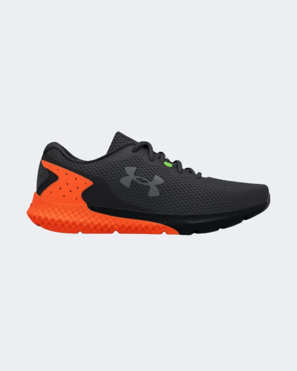 Basketball Shoes With Signature Player Models-Under Armour Charged Rogue 3 Men Running Shoes Black/Orange