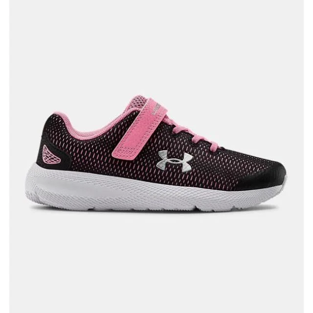 Basketball Shoes For High School Teams-Under Armour Pursuit 2 Ac Girls Running Shoes Black/Pink