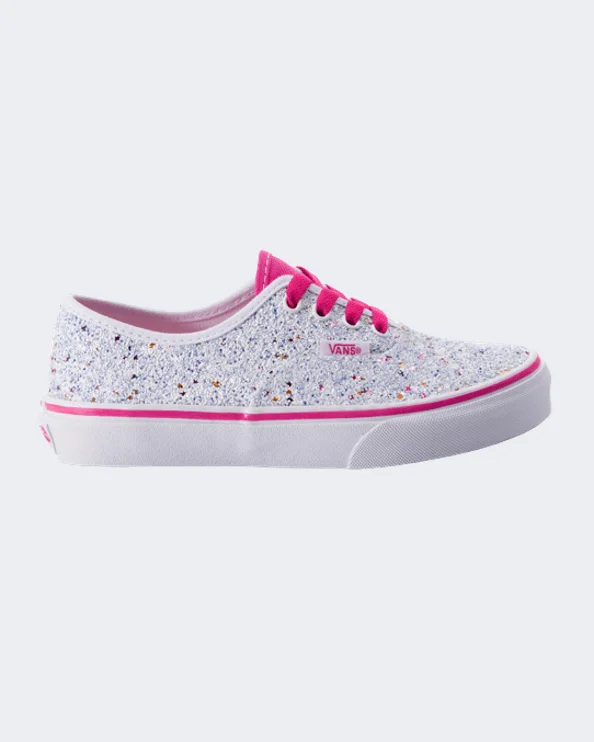 Basketball Shoes With Limited-Edition Features-Vans Authentic Kids Lifestyle Shoes White/Pink