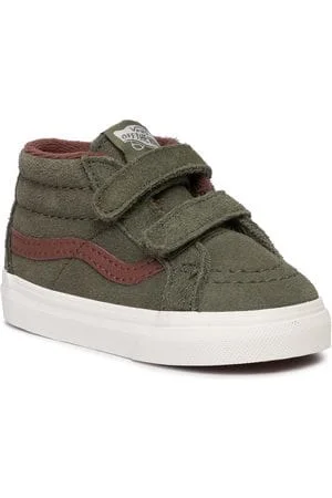 Basketball Shoes For Impact Protection-Vans Footwear Shoes Lifestyle Kids Vn0A3Tl4V401 Uy Sk8-Mid Reissue V Mte Grey