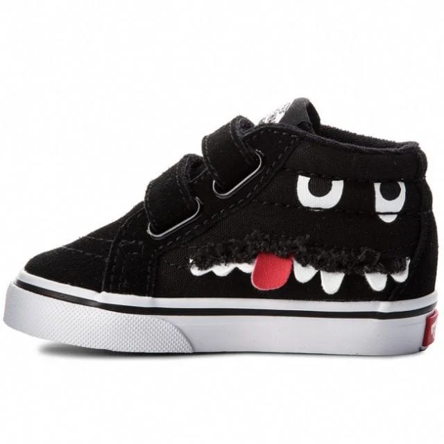 Basketball Shoes For Fans Of Professional Players-Vans  Monster Kids Lifestyle Shoes Blck