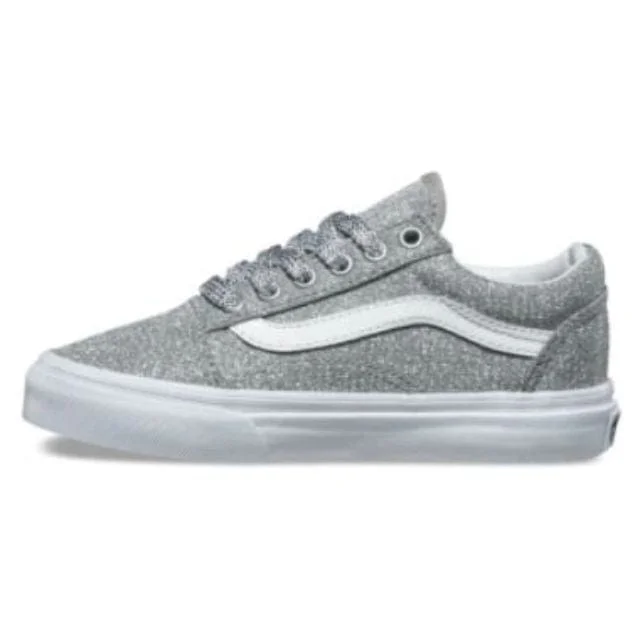 Basketball Shoes For Tournament Customization-Vans Old Skl Kids-Unisex Lifestyle Espadriles Grey