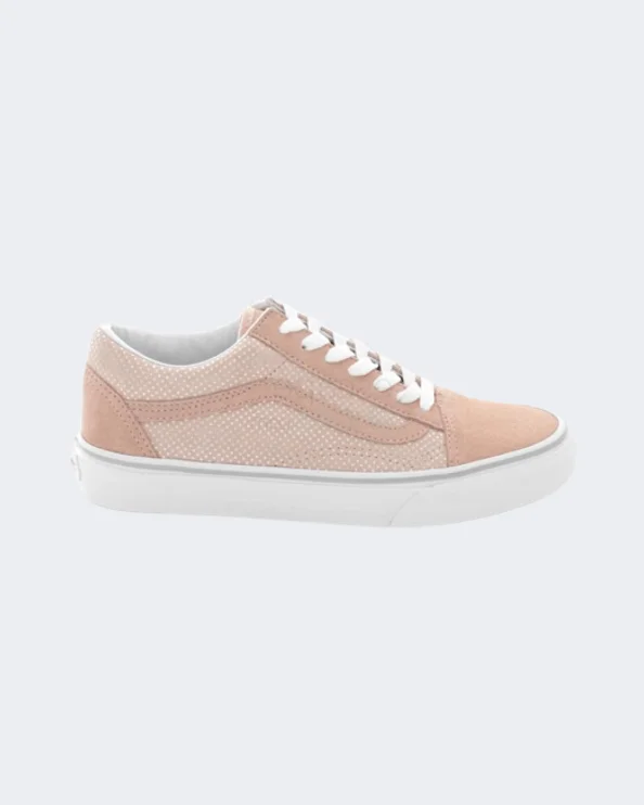 Basketball Shoes For Performance Athletes-Vans Old Skool Metallic Dot Women Lifestyle Espadrilles  Chalk Pink