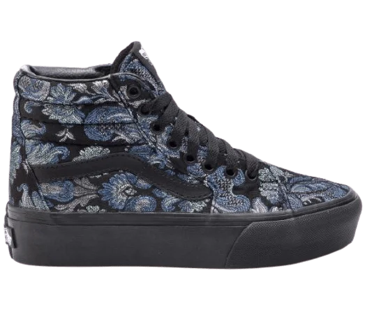 Basketball Shoes For Winter Conditions-Vans Sk8-Hi Platform 2 Unisex Lifestyle Shoes Navy