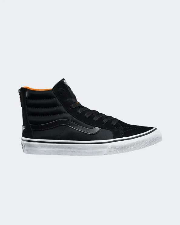 Basketball Shoes For Footwear Customization-Vans Sk8-Hi Slim Zip Boom Boom Unisex Sportswear Shoes Black