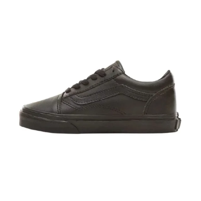 Basketball Shoes For Personal Style-Vans Tumble Old Skool Kids-Unisex Lifestyle Shoes Black Mono