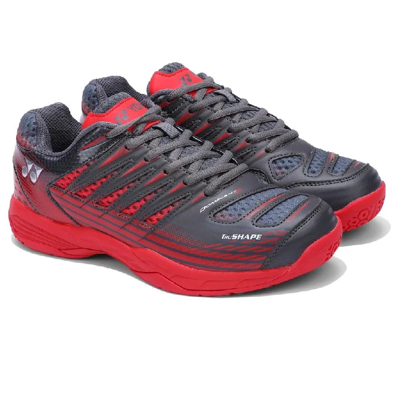 Basketball Shoes With Mesh Ventilation-YONEX Tour Dominant 2 Badminton Shoes (Carbon Red) | Ideal for Badminton,Squash,Table Tennis,Volleyball